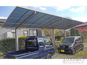 のカーポート ネスカR (ラウンドスタイル) 縦連棟 積雪〜20cm対応 施工例