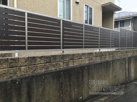 のフェンス・柵 セレビューフェンスRP3型 自在柱式 施工例