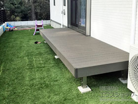 のウッドデッキ レストステージ 幕板納まり 施工例