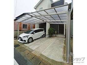 のカーポート エフルージュグラン M合掌　積雪〜20cm対応 施工例