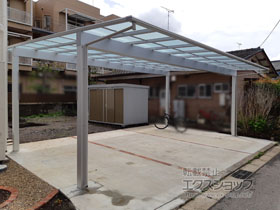 のカーポート エフルージュ トリプル 積雪〜20cm対応 施工例