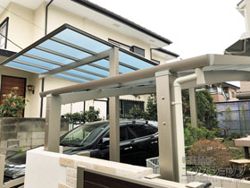 のサイクルポート・駐輪場 カムフィエース ミニ 積雪〜20cm対応 施工例