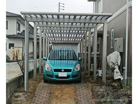 のカーポート エフルージュ ワン100 積雪〜100cm対応 施工例