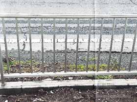 のフェンス・柵 ミエッタフェンス 防犯たて格子タイプ 自由柱施工 施工例