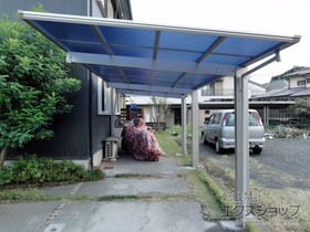 のカーポート エフルージュグラン 延長　積雪〜20cm対応 施工例