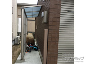 のストックヤード スピーネストックヤードF型 波板タイプ スクリーン仕様 積雪〜20cm対応 施工例