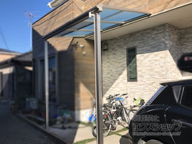 のテラス屋根 ヴェクターテラス F型 テラスタイプ 単体 積雪〜20cm対応 施工例