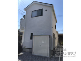 の物置・屋外倉庫 シンプリー 一般型 1740×905×1903 MJX-179E-P-FW 施工例