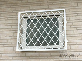 の面格子・窓格子 アルミ面格子 ヒシクロス 施工例