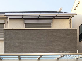 のバルコニー・ベランダ屋根 スピーネ R型 屋根タイプ 単体 積雪〜20cm対応 施工例