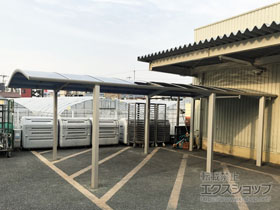 のカーポート レイナワンポートグラン 延長　積雪〜20cm対応/6本柱 施工例