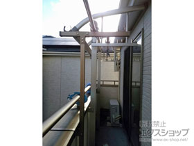 のバルコニー・ベランダ屋根 プレシオステラス R型 屋根タイプ 単体 積雪〜20cm対応 施工例