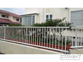 のフェンス・柵 ミエッタフェンス 防犯たて格子タイプ 自由柱施工〈T80〉 施工例