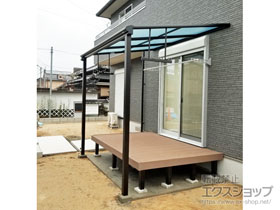 のテラス屋根 ヴェクターテラス F型 テラスタイプ 単体 積雪〜20cm対応 施工例