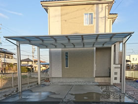 のカーポート エフルージュ ツイン 積雪〜20cm対応 施工例