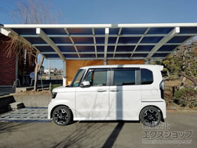 のカーポート レイナポートグラン50 積雪〜50cm対応/3本柱 施工例