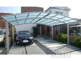 YKKAPのカーポート レイナツインポートグラン　積雪～20cm対応 施工例