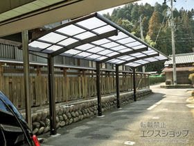 のカーポート レイナポートグラン 縦連棟　積雪〜20cm対応 施工例