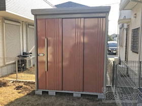 の物置・屋外倉庫 Mr.ストックマンダンディ 一般型 1832×890×2110 ND-1808-T 施工例