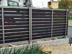 のフェンス・柵 セレビューフェンス RP3型 自在柱 施工例