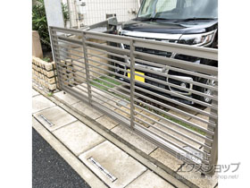 のカーゲート オーバードアS1型 手動式 施工例