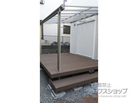 のテラス屋根 ヴェクターテラス F型 テラスタイプ 単体 積雪〜20cm対応 施工例