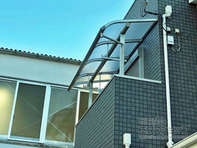 のバルコニー・ベランダ屋根 ヴェクターテラス R型 屋根タイプ 単体 積雪〜20cm対応 施工例