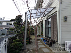 テラス屋根 スピーネ R型 テラスタイプ 単体 積雪〜20cm対応 施工例
