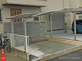 のサイクルポート・駐輪場 レイナポートグランミニ 積雪〜20cm対応 施工例