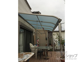 のテラス屋根 ヴェクターテラス R型 テラスタイプ 単体 積雪〜20cm対応 施工例
