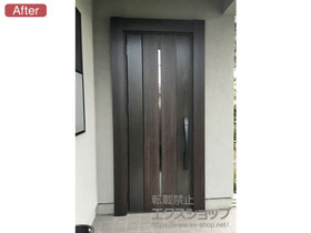 の玄関ドア リシェント玄関ドア3 断熱K4仕様 片開き仕様(ランマ無)L M12型 ※タッチキー(リモコンタイプ)仕様 施工例