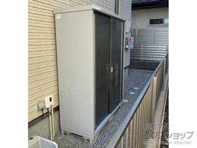 の物置・屋外倉庫 シンプリー 一般型 1520×615×1903 MJX-156E-PG 施工例