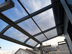 のバルコニー・ベランダ屋根 ヴェクターテラス R型 屋根タイプ 単体 積雪〜20cm対応 施工例