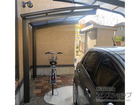 のサイクルポート・駐輪場 ネスカRミニ (ラウンドスタイル) 積雪〜20cm対応 施工例