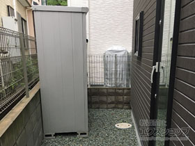 の物置・屋外倉庫 エスモ 一般型 1797×750×1959（ESE-1807A） ESE-1807A-EG 施工例