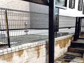 のフェンス・柵 ユメッシュZ型　フリー支柱タイプ 施工例