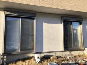 の窓シャッター 【特注】リフォームシャッター 手動式 標準タイプ 施工例