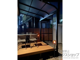 のテラス屋根 ソラリア R型 テラスタイプ 単体 積雪〜20cm対応 施工例