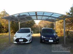 YKKAPのカーポート レイナツインポートグラン　積雪～20cm対応 施工例