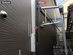 のテラス屋根 ソラリア F型 テラスタイプ 単体 積雪〜20cm対応 施工例