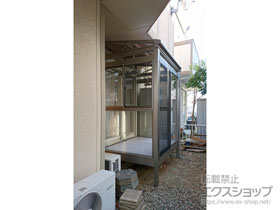 のテラス囲い・サンルーム サニージュ F型 床納まり ランマ付 積雪〜20cm対応 施工例