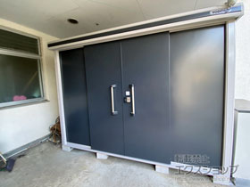 の物置・屋外倉庫 エルモ 一般型 2920×1170×2121（LMD-2911） LMD-2911-SM 施工例