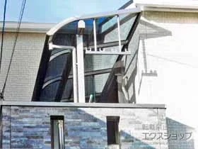 YKKAPのバルコニー屋根 ソラリア R型 屋根タイプ 単体 積雪～20cm対応 施工例