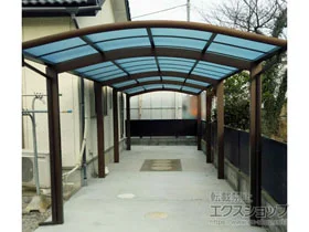 YKKAPのカーポート レイナワンポートグラン 縦連棟 積雪〜20cm対応 施工例