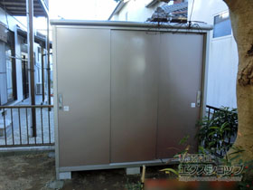 の物置・屋外倉庫 エスモ 一般型 2100×900×1959（ESE-2109A） ESE-2109A-MR 施工例