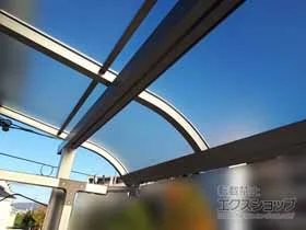 YKKAPのバルコニー屋根 ソラリア R型 屋根タイプ 単体 積雪～20cm対応 施工例