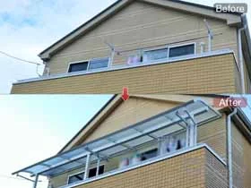 YKKAP�̃o���R�j�[���� �\�����A R�^ �����^�C�v �A�� �ϐ�`20cm�Ή� �{�H��