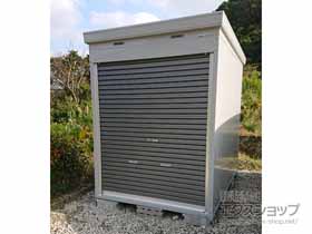 の倉庫・ガレージ バイク保管庫 一般型 床付タイプ 1790×2630×2375 ハイルーフ FXN-1726HY 施工例