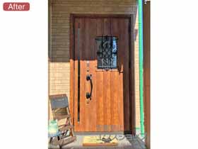 の玄関ドア リシェント玄関ドア3 断熱K4仕様 親子仕様(ランマ無)R D41型 ※タッチキー仕様（キー付リモコン） 施工例