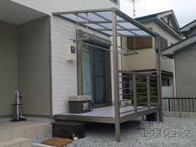 のテラス囲い・サンルーム サニージュ F型 オープン納まり ランマ無 積雪〜20cm対応 施工例